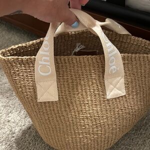 Chloe woven tote